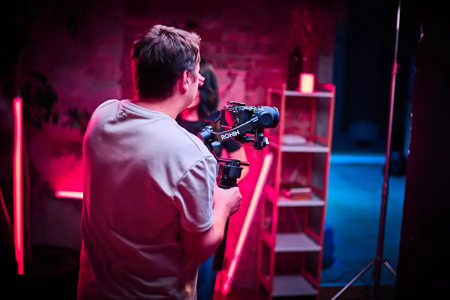 Filmare cu stabilizator în decor